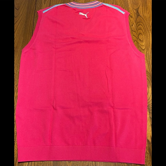 Puma Golf Pink Fusion Tour Issue Vest - Picture 3 of 6